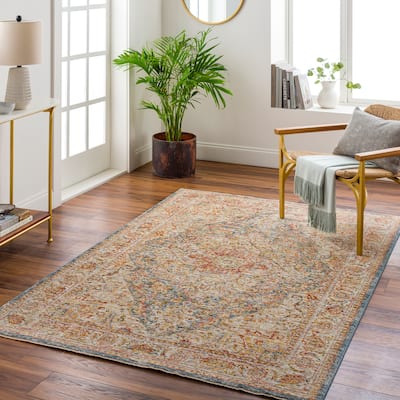 Zeynepe Traditional Medallion Area Rug
