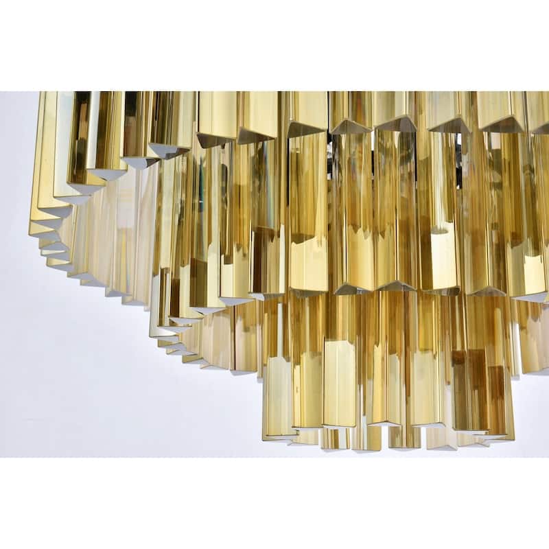 Royce Edge 9-Light Matte Black Chandelier