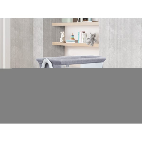 slide 2 of 5, Koi by the Bed Bassinet with Breathable Mesh and Natural Beechwood Legs