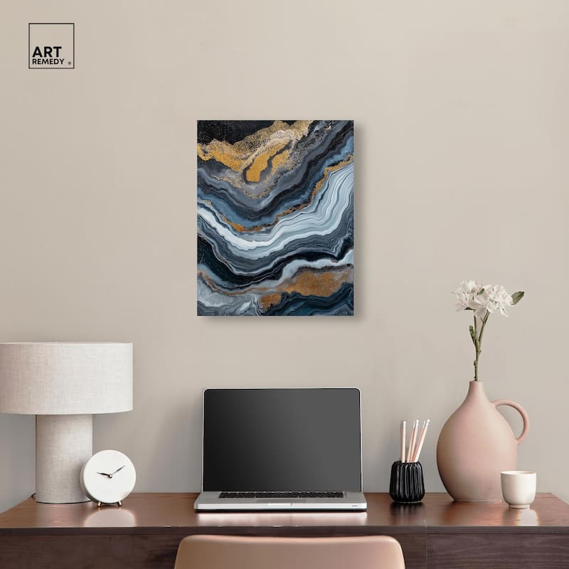 Acrylic Flow II Canvas by Art Remedy, Gallery Wrapped