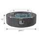 preview thumbnail 83 of 83, COSIEST 42'' Outdoor Round Propane Fire Pit w Wind Guard and Fire Glass