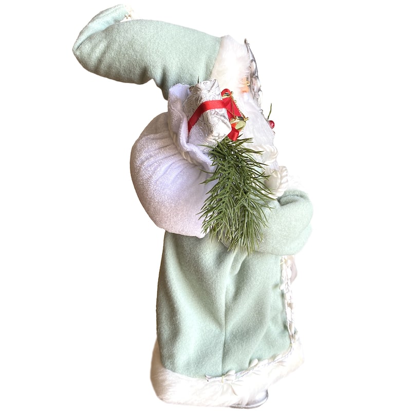 15" Sage and Silver Santa
