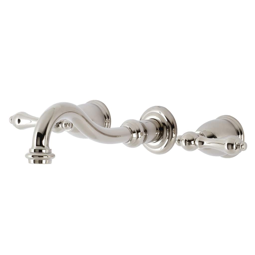 Kingston Brass Vintage Two-Handle 3-Hole Wall Mount Bathroom Faucet