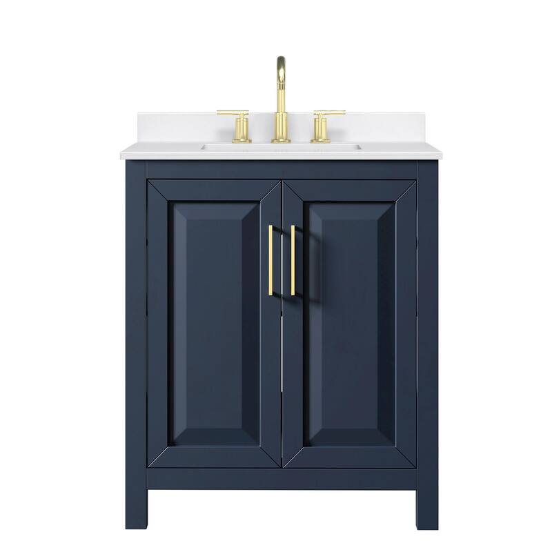Daria 30-inch Single Vanity, 3 Hole Quartz Top
