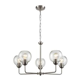 Astoria 5-Light Chandelier in Brushed Nickel