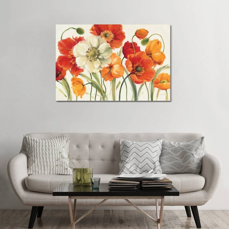 iCanvas "Poppies Melody I" by Lisa Audit Canvas Print - 32x48x1.5