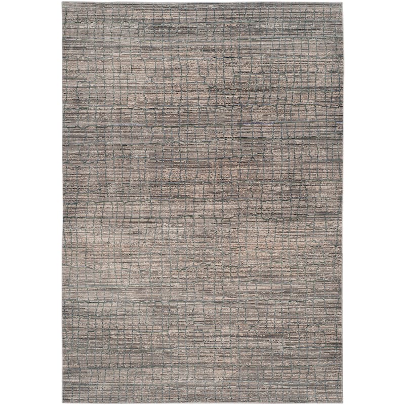 SAFAVIEH Valencia Shareen Distressed Vintage Boho Oriental Polyester Rug - 5' x 8' - Grey/Multi