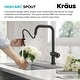 preview thumbnail 53 of 165, Kraus Urbix Industrial Solid Brass Kitchen Faucet