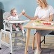 preview thumbnail 9 of 19, 5 in 1 Baby High Chair, Convertible Toddler Table Chair Set, Rocking Chair, Multi-Function Seat w/ Wheels, Adjustable Seat Back