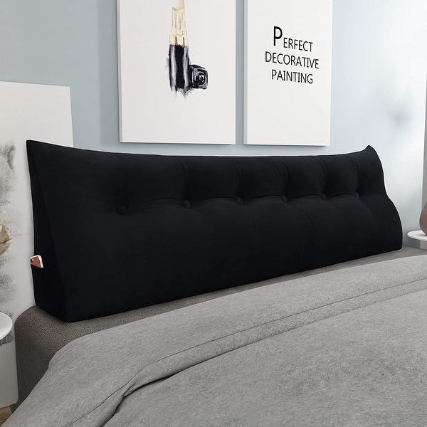 black bed rest pillow