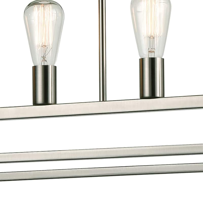 Williamsport 37-inch Wide 5-Light Linear Chandelier in Oil Rubbed Bronze