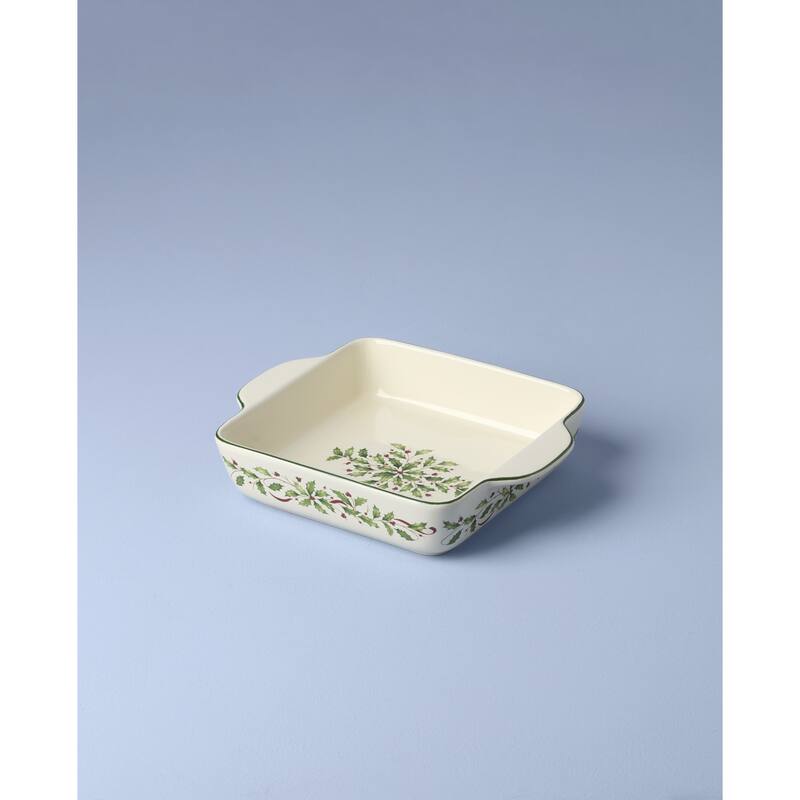 Lenox Holiday Square Baking Dish - 11"L x 9"W x 2.5"H; 1.5 Quarts