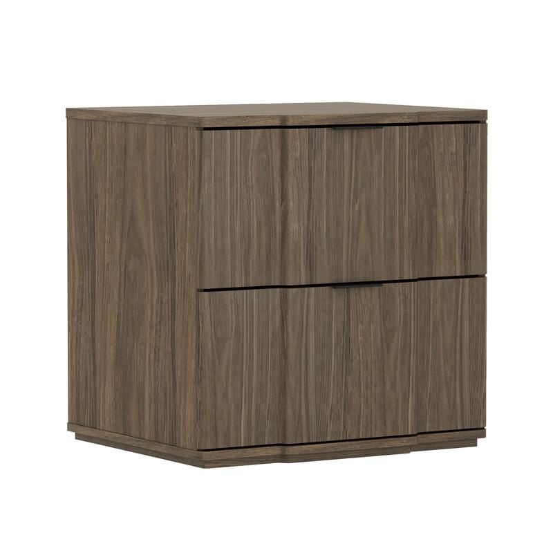 Manhattan Comfort Clive 22 Inch 2 Drawer Nightstand