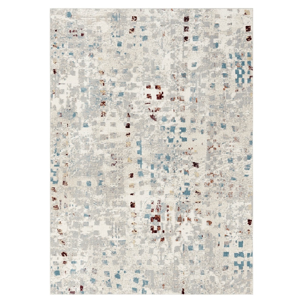 Everwash Treasure Eloise Modern Geometric Machine Washable Area Rug
