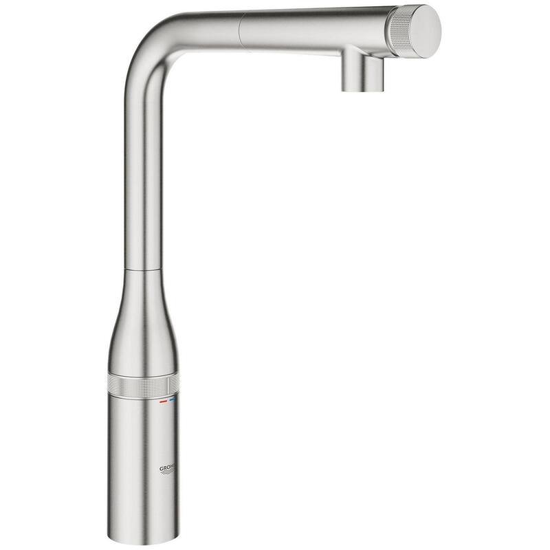 Grohe Essence 1.75 GPM Single Hole Pull Down Kitchen Faucet - SuperSteel