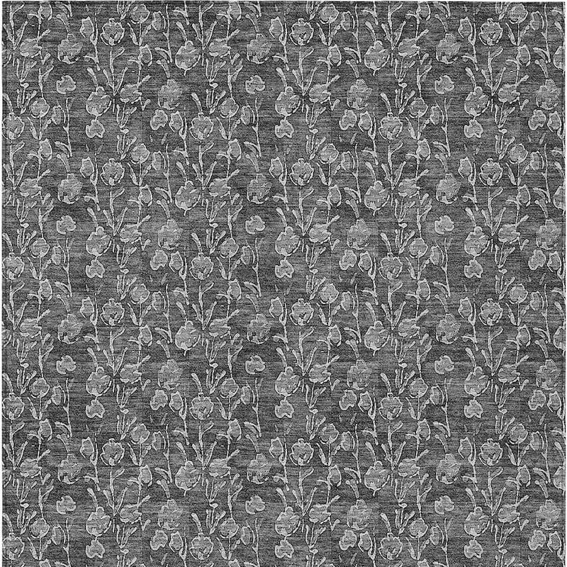 HomeRoots Floral Transitional Rectangle Outdoor Rug