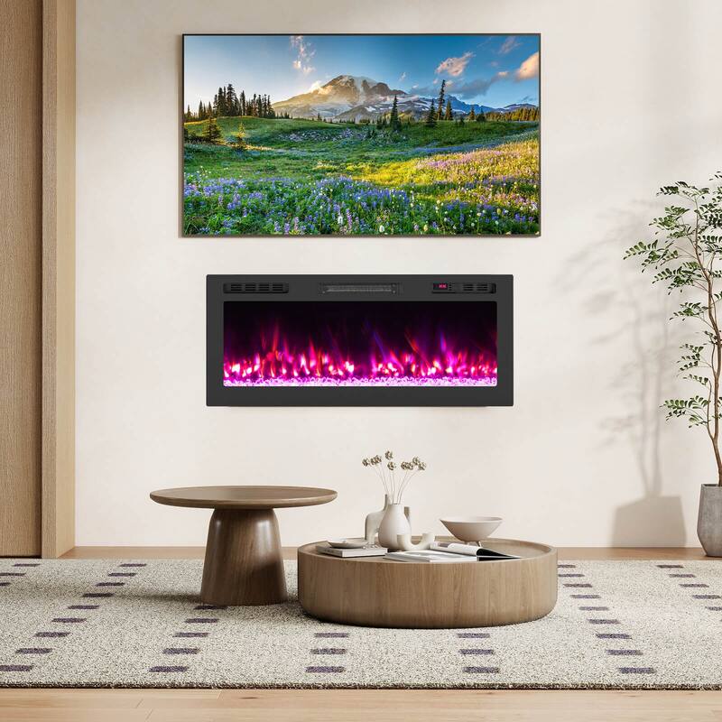 Costway 42" Smart WiFi Electric Fireplace Work with Alexa & Google - See Details