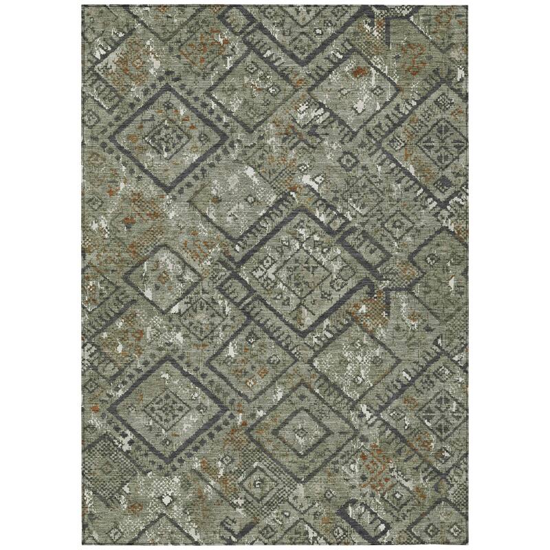 Machine Washable Indoor/ Outdoor Global Andes Chantille Rug