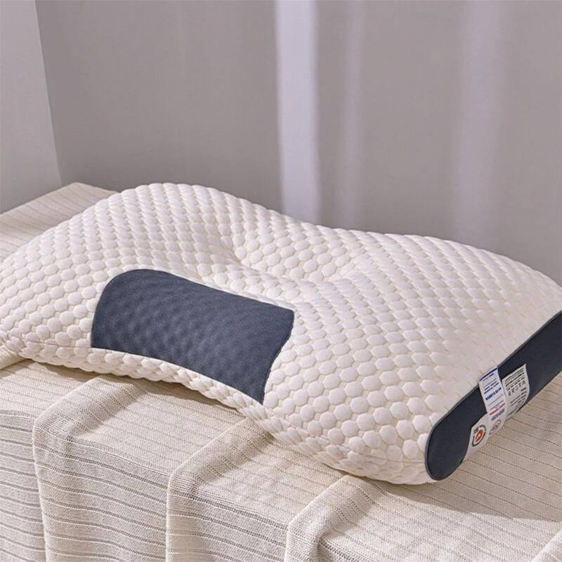 Ergonomic Cervical Neck Pillows Set of 4, Orthopedic Contour Support with Washable Covers - N/A
