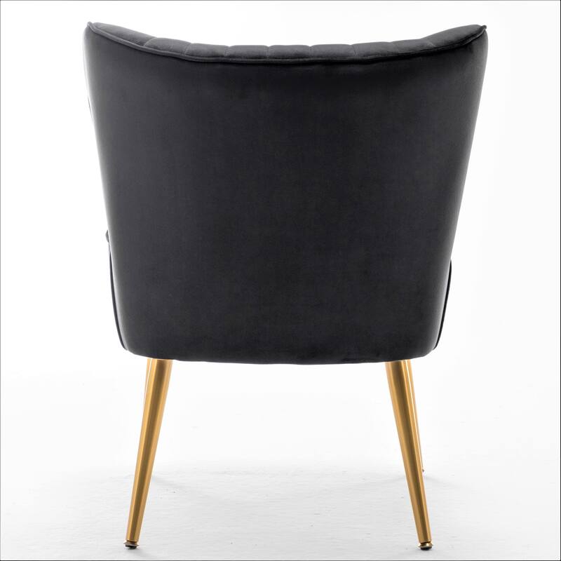 Us Pride Furniture Sauter 23.2" Wide Mid-Century Modern Microfiber Accent Chair