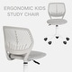 preview thumbnail 32 of 91, HomyLin Armless Swivel Kids Desk Chair with Mesh Padded Seating