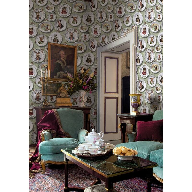Tales of the Manor Non-Pasted Wallpaper - Covers 56 Square Feet