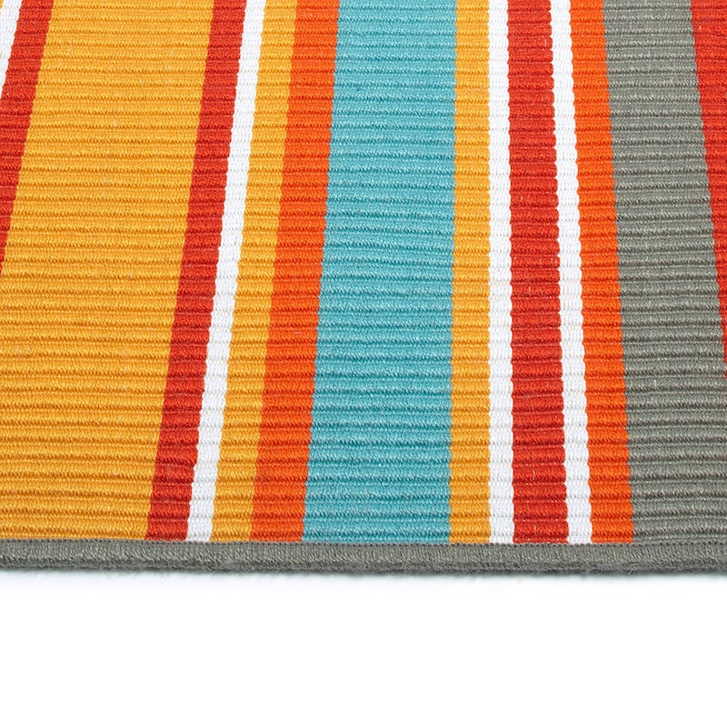 Voavah Orange Hand-Made Flatweave Indoor/Outdoor Area Rug