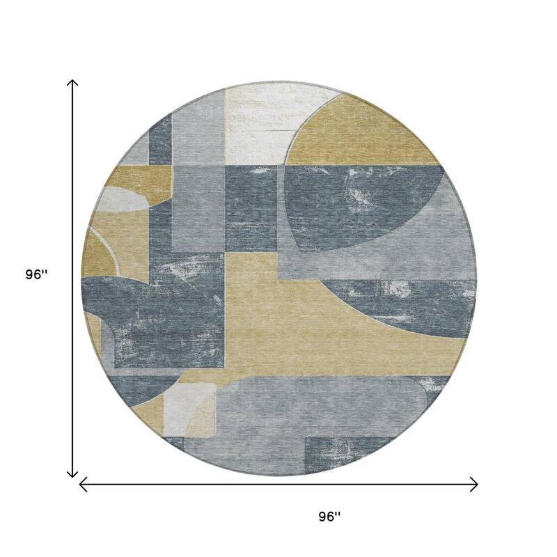 HomeRoots Geometric Modern Rectangle Outdoor Rug