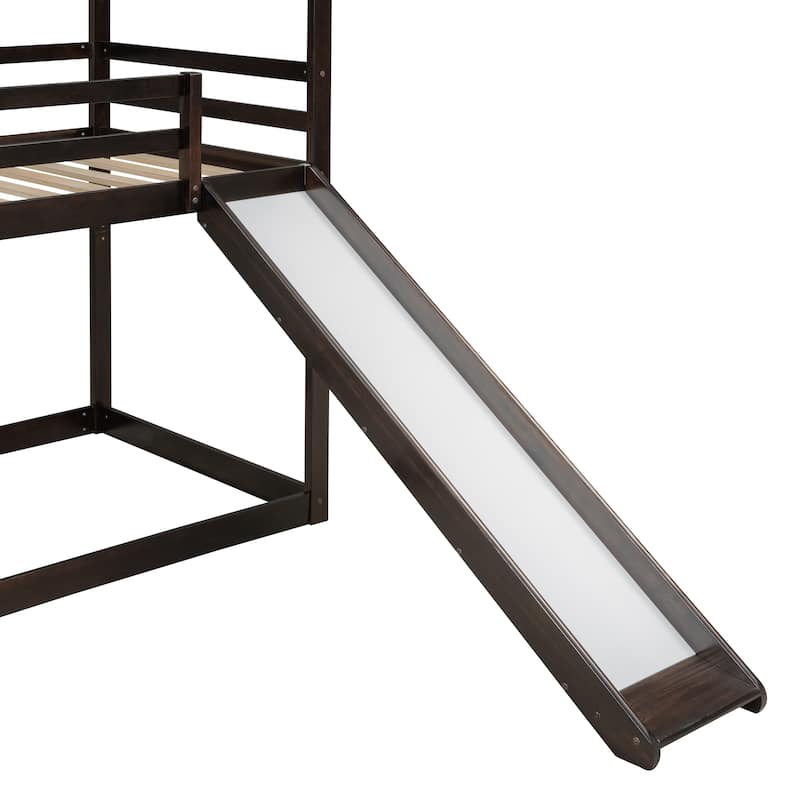 Twin over Twin Bunk Bed with Ladder