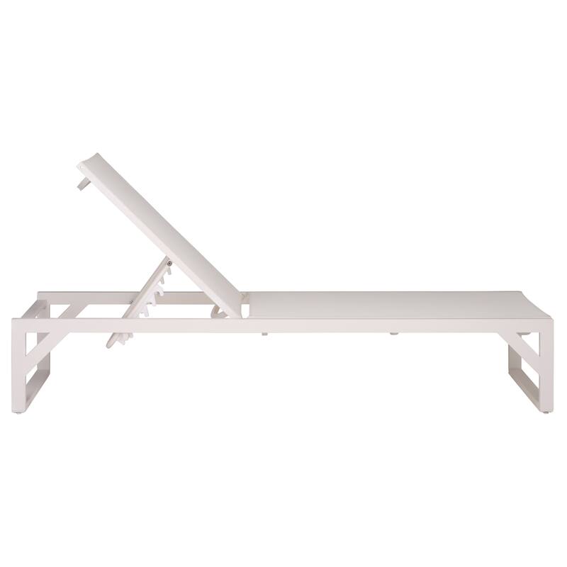 SAFAVIEH Outdoor Living Jordan Aluminum Lounger - 79"W x 27"D x 14"H