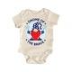 preview thumbnail 1 of 4, Gnome Of The Brave July 4th Patriotic - Baby Boy Girl Clothes Bodysuit Blue - 0-3M
