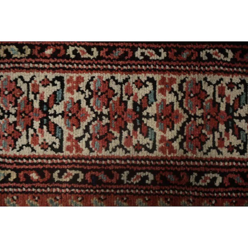 Hand Knotted Oriental 100% Wool Carpet Traditional Floral Oranges & Rust Malayer Area Rug - 6' 3'' X 3' 10''
