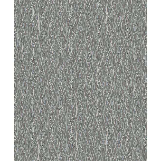 Decorline Quinn Brown Twist Wallpaper - 21in x 396in x 0.025in