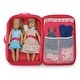 preview thumbnail 7 of 8, Badger Basket Double Doll Travel Case with Bunk Bed and Bedding - Pink