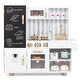 preview thumbnail 3 of 7, Pretend Play Kitchen for Kids with Real Sounds and Lights - 32.5" x 12" x 32"