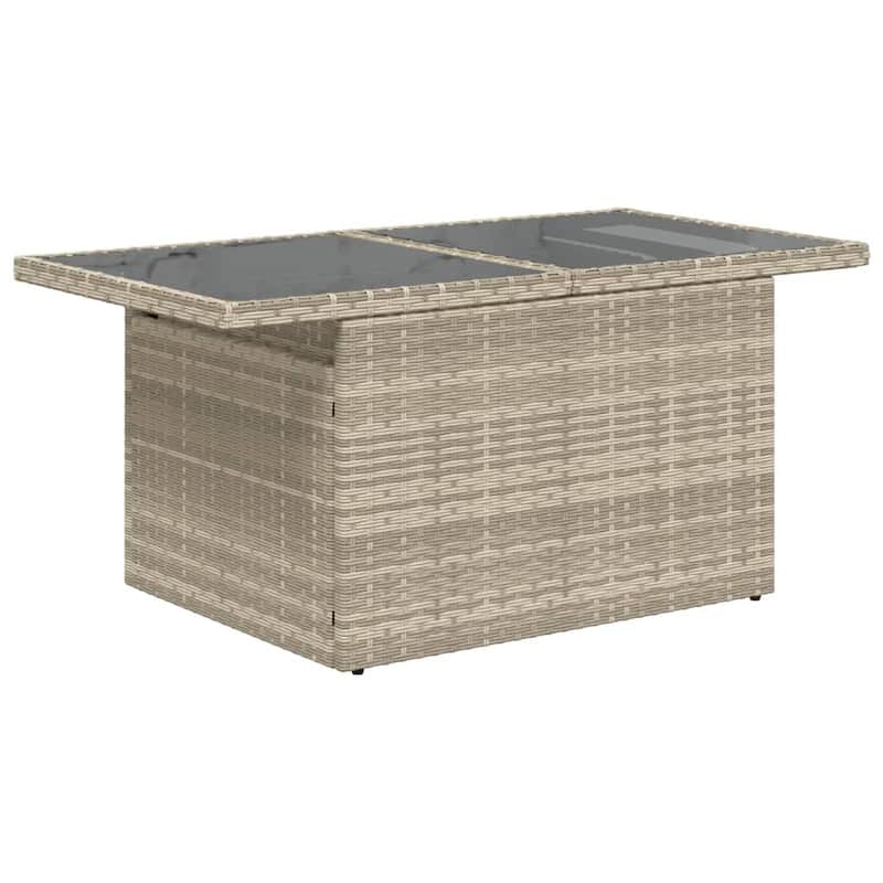 vidaXL Garden Table Light Gray - 21.7 x 39.4 x 28.7 in