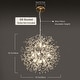 preview thumbnail 28 of 79, 8/9/12/16-Light Modern Linear Sputnik Firework Dandelion Crystal Chandelier