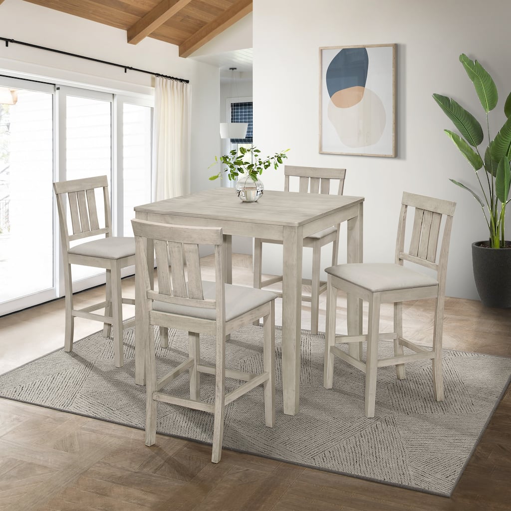 CraftPorch Clean-lines 5-piece Counter Height Dining Set