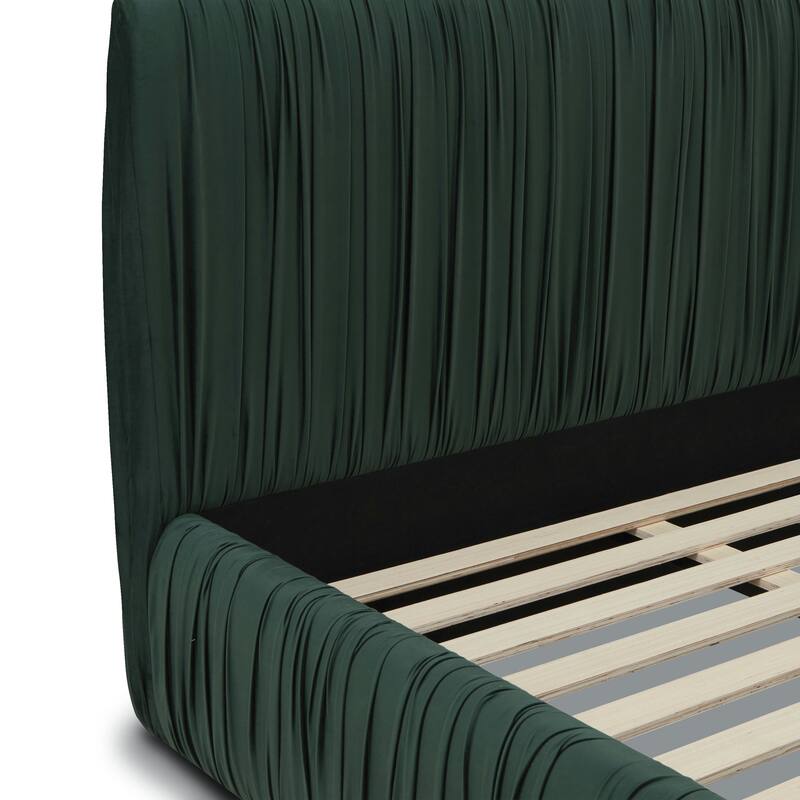 Poly & Bark Ceres Queen Bed in Banff Green