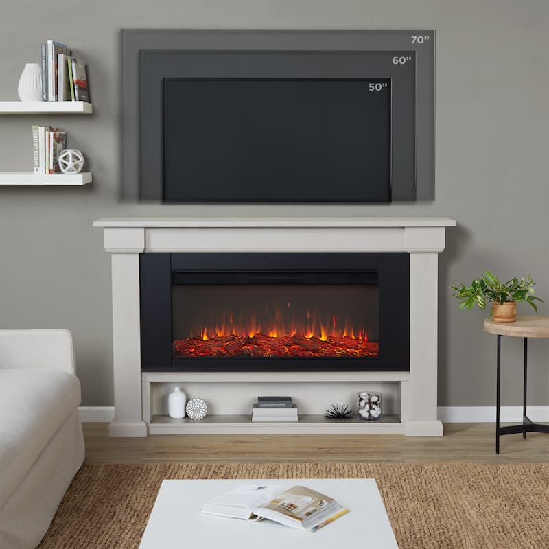 Bristow 66" Landscape Electric Fireplace by Real Flame