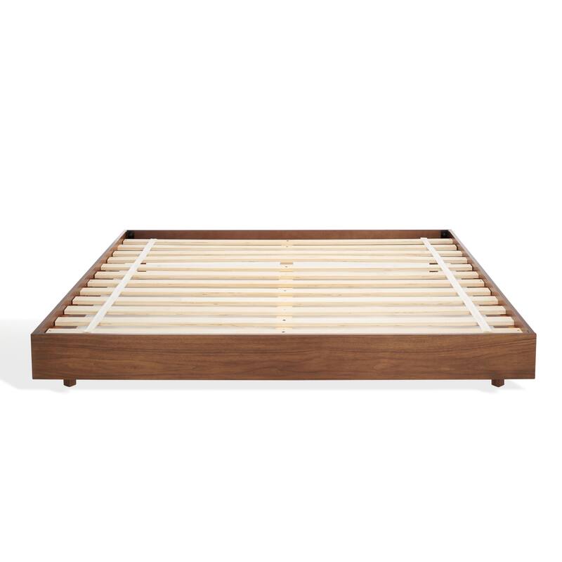 SAFAVIEH Couture Bernadina Wood Bed Frame - Walnut - Queen