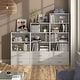 preview thumbnail 138 of 202, DH BASIC Modern Wood Customizable Stackable Storage Organizer - Cube Shelves, Drawer Cabinet, Bookcase with Doors by Denhour