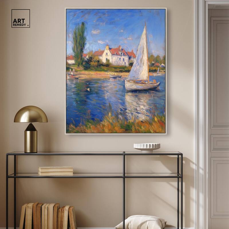Bayside Calm I Canvas by Art Remedy