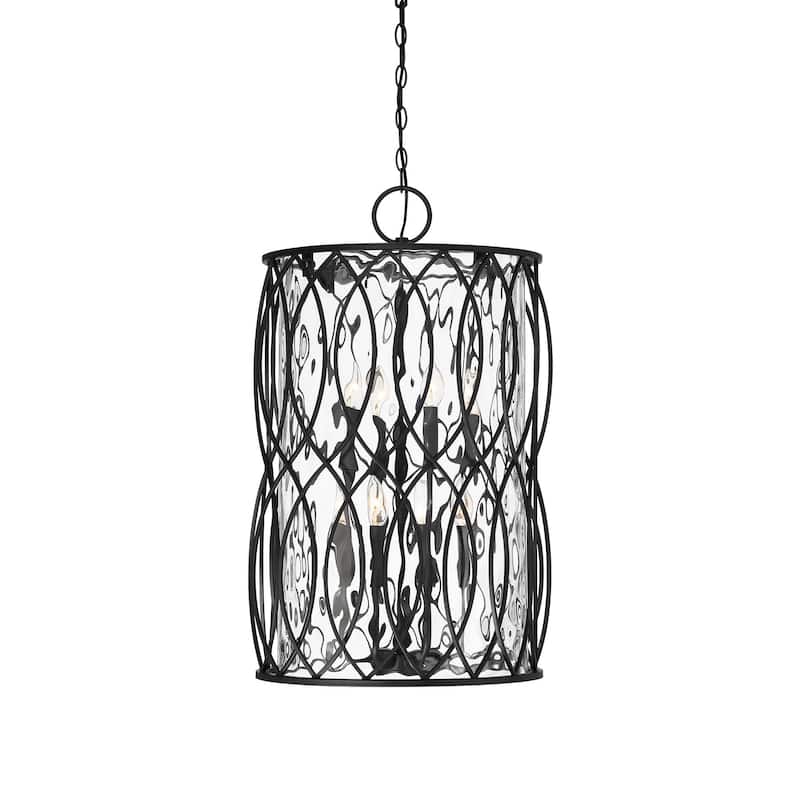 Savoy House 7-2004-8 Snowden 8 Light 18" Wide Pendant - Matte Black