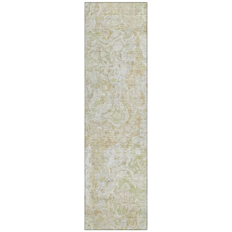 Machine Washable Indoor/ Outdoor Chantille Abstract Modern Rug