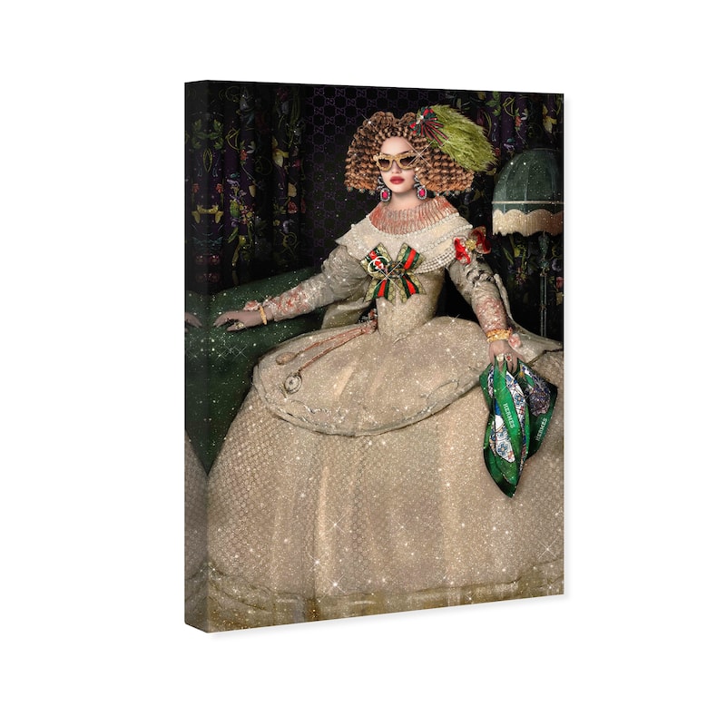 Wynwood Studio Canvas Fashion and Glam Glamorous Victoria Gold and Traditional Wall Art Canvas Print