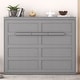 preview thumbnail 13 of 27, Murphy Bed Wall Bed Grey - Full