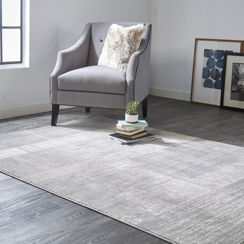 Zezex Abstract Area Rug By HomeRoots - 9' x 12'
