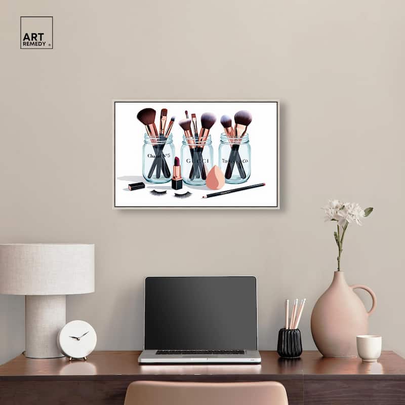 Glamour Glassware Canvas by Art Remedy