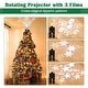 preview thumbnail 13 of 16, Yescom Christmas Tree Topper Star, 3D Snowflake Rotating Projector, LED Lights, Golden Star Xmas Décor - One-size
